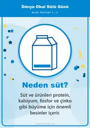 Dünya Okul Sütü Günü Pano Şeridi ve 6 Bilgi Posteri (8 parça · 84 × 59 cm) — 11. sayfa