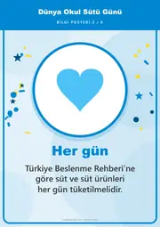 Dünya Okul Sütü Günü Pano Şeridi ve 6 Bilgi Posteri (8 parça · 84 × 59 cm) — 12. sayfa