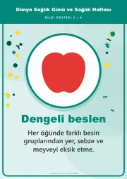 Dünya Sağlık Günü ve Sağlık Haftası Pano Şeridi ve 6 Bilgi Posteri (8 parça · 84 × 59 cm) — 12. sayfa