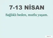 Dünya Sağlık Günü ve Sağlık Haftası Pano ve Etkinlik Paketi — 13. sayfa