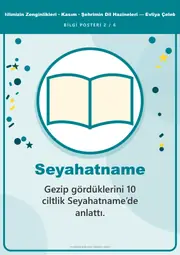 Dilimizin Zenginlikleri Kasım Panosu: Şehrimin Dil Hazineleri — Evliya Çelebi — Pano Şeridi ve 6 Bilgi Posteri (8 parça) — 11. sayfa
