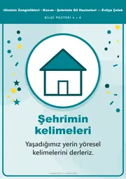Dilimizin Zenginlikleri Kasım Panosu: Şehrimin Dil Hazineleri — Evliya Çelebi — Pano Şeridi ve 6 Bilgi Posteri (8 parça) — 13. sayfa