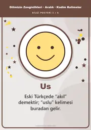 Dilimizin Zenginlikleri Aralık Panosu: Kadim Kelimeler — Pano Şeridi ve 6 Bilgi Posteri (8 parça) — 12. sayfa