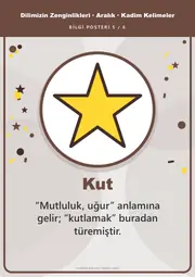 Dilimizin Zenginlikleri Aralık Panosu: Kadim Kelimeler — Pano Şeridi ve 6 Bilgi Posteri (8 parça) — 14. sayfa