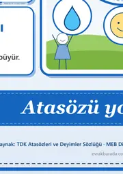 Dilimizin Zenginlikleri Şubat Panosu: Deyimler ve Atasözleri — Dev Pano (12 parça · 84 × 89 cm) — 11. sayfa