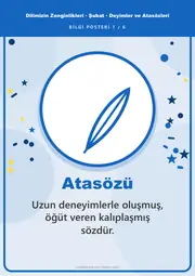 Dilimizin Zenginlikleri Şubat Panosu: Deyimler ve Atasözleri — Pano Şeridi ve 6 Bilgi Posteri (8 parça) — 10. sayfa