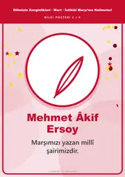 Dilimizin Zenginlikleri Mart Panosu: İstiklâl Marşı’nın Kelimeleri — Pano Şeridi ve 6 Bilgi Posteri (8 parça) — 11. sayfa