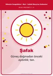 Dilimizin Zenginlikleri Mart Panosu: İstiklâl Marşı’nın Kelimeleri — Pano Şeridi ve 6 Bilgi Posteri (8 parça) — 12. sayfa