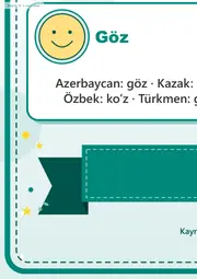 Dilimizin Zenginlikleri Nisan Panosu: Türk Dünyası Ortak Kelimeleri — Dev Pano (12 parça · 84 × 89 cm) — 10. sayfa