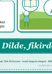 Dilimizin Zenginlikleri Nisan Panosu: Türk Dünyası Ortak Kelimeleri — Dev Pano (12 parça · 84 × 89 cm) — 11. sayfa