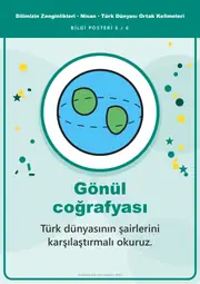 Dilimizin Zenginlikleri Nisan Panosu: Türk Dünyası Ortak Kelimeleri — Pano Şeridi ve 6 Bilgi Posteri (8 parça) — 15. sayfa