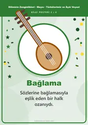 Dilimizin Zenginlikleri Mayıs Panosu: Türkülerimiz ve Âşık Veysel — Pano Şeridi ve 6 Bilgi Posteri (8 parça) — 11. sayfa