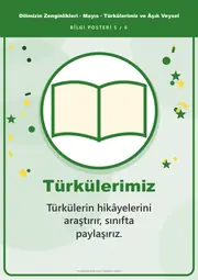 Dilimizin Zenginlikleri Mayıs Panosu: Türkülerimiz ve Âşık Veysel — Pano Şeridi ve 6 Bilgi Posteri (8 parça) — 14. sayfa