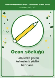 Dilimizin Zenginlikleri Mayıs Panosu: Türkülerimiz ve Âşık Veysel — Pano Şeridi ve 6 Bilgi Posteri (8 parça) — 15. sayfa