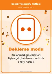 Enerji Tasarrufu Haftası Pano Şeridi ve 6 Bilgi Posteri (8 parça · 84 × 59 cm) — 11. sayfa