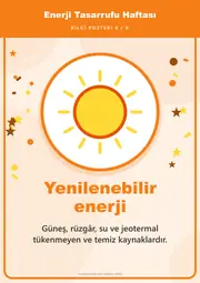 Enerji Tasarrufu Haftası Pano Şeridi ve 6 Bilgi Posteri (8 parça · 84 × 59 cm) — 15. sayfa