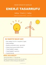Enerji Tasarrufu Haftası Pano ve Etkinlik Paketi — 1. sayfa