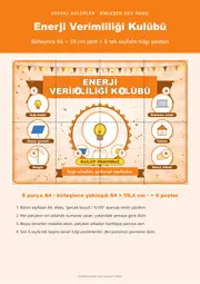 Enerji Verimliliği Kulübü Pano Şeridi ve 6 Bilgi Posteri (8 parça · 84 × 59 cm) — 1. sayfa