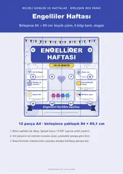 Engelliler Haftası Dev Panosu (12 parça · 84 × 89 cm) — 1. sayfa