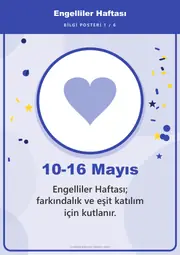 Engelliler Haftası Pano Şeridi ve 6 Bilgi Posteri (8 parça · 84 × 59 cm) — 10. sayfa