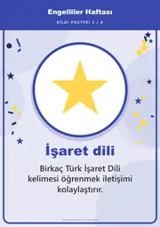 Engelliler Haftası Pano Şeridi ve 6 Bilgi Posteri (8 parça · 84 × 59 cm) — 12. sayfa
