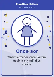 Engelliler Haftası Pano Şeridi ve 6 Bilgi Posteri (8 parça · 84 × 59 cm) — 13. sayfa