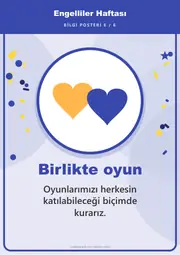 Engelliler Haftası Pano Şeridi ve 6 Bilgi Posteri (8 parça · 84 × 59 cm) — 15. sayfa