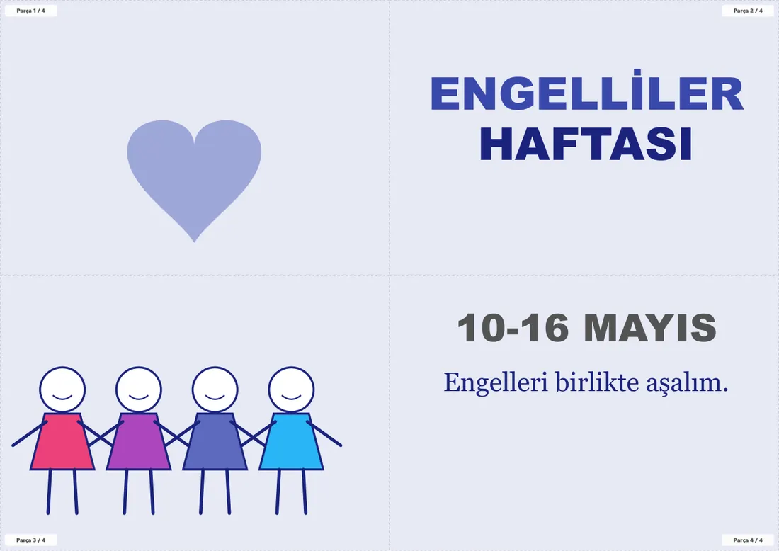 Engelliler Haftası Pano ve Etkinlik Paketi birleşik görünüm