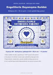 Engellilerle Dayanışma Kulübü Pano Şeridi ve 6 Bilgi Posteri (8 parça · 84 × 59 cm) — 1. sayfa