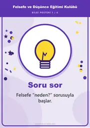 Felsefe ve Düşünce Eğitimi Kulübü Pano Şeridi ve 6 Bilgi Posteri (8 parça · 84 × 59 cm) — 10. sayfa