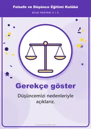 Felsefe ve Düşünce Eğitimi Kulübü Pano Şeridi ve 6 Bilgi Posteri (8 parça · 84 × 59 cm) — 12. sayfa