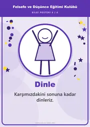 Felsefe ve Düşünce Eğitimi Kulübü Pano Şeridi ve 6 Bilgi Posteri (8 parça · 84 × 59 cm) — 15. sayfa