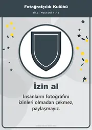 Fotoğrafçılık Kulübü Pano Şeridi ve 6 Bilgi Posteri (8 parça · 84 × 59 cm) — 13. sayfa