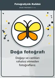 Fotoğrafçılık Kulübü Pano Şeridi ve 6 Bilgi Posteri (8 parça · 84 × 59 cm) — 14. sayfa