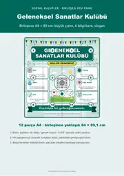 Geleneksel Sanatlar Kulübü Dev Panosu (12 parça · 84 × 89 cm) — 1. sayfa