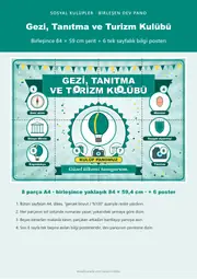 Gezi, Tanıtma ve Turizm Kulübü Pano Şeridi ve 6 Bilgi Posteri (8 parça · 84 × 59 cm) — 1. sayfa