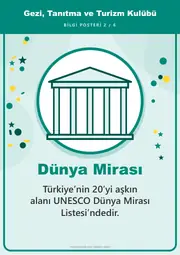 Gezi, Tanıtma ve Turizm Kulübü Pano Şeridi ve 6 Bilgi Posteri (8 parça · 84 × 59 cm) — 11. sayfa