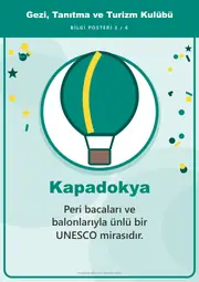 Gezi, Tanıtma ve Turizm Kulübü Pano Şeridi ve 6 Bilgi Posteri (8 parça · 84 × 59 cm) — 12. sayfa