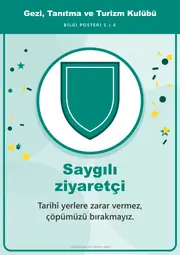 Gezi, Tanıtma ve Turizm Kulübü Pano Şeridi ve 6 Bilgi Posteri (8 parça · 84 × 59 cm) — 14. sayfa