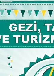 Gezi, Tanıtma ve Turizm Kulübü Pano Şeridi ve 6 Bilgi Posteri (8 parça · 84 × 59 cm) — 3. sayfa