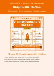 Girişimcilik Haftası Dev Panosu (12 parça · 84 × 89 cm) — 1. sayfa