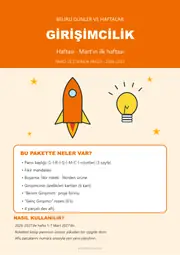 Girişimcilik Haftası Pano ve Etkinlik Paketi — 1. sayfa