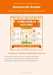 Girişimcilik Kulübü Dev Panosu (12 parça · 84 × 89 cm) — 1. sayfa