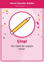 Görsel Sanatlar Kulübü Pano Şeridi ve 6 Bilgi Posteri (8 parça · 84 × 59 cm) — 11. sayfa
