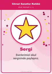 Görsel Sanatlar Kulübü Pano Şeridi ve 6 Bilgi Posteri (8 parça · 84 × 59 cm) — 13. sayfa