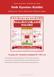 Halk Oyunları Kulübü Dev Panosu (12 parça · 84 × 89 cm) — 1. sayfa