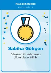 Havacılık Kulübü Pano Şeridi ve 6 Bilgi Posteri (8 parça · 84 × 59 cm) — 12. sayfa