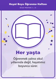 Hayat Boyu Öğrenme Haftası Pano Şeridi ve 6 Bilgi Posteri (8 parça · 84 × 59 cm) — 10. sayfa
