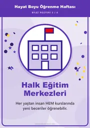 Hayat Boyu Öğrenme Haftası Pano Şeridi ve 6 Bilgi Posteri (8 parça · 84 × 59 cm) — 11. sayfa
