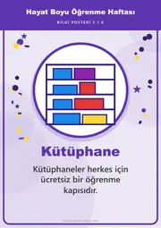 Hayat Boyu Öğrenme Haftası Pano Şeridi ve 6 Bilgi Posteri (8 parça · 84 × 59 cm) — 12. sayfa